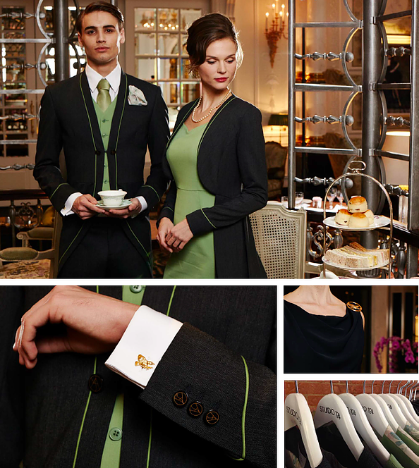 The Savoy Thames Foyer Bespoke Uniform Hotel Hospitality Studio 104